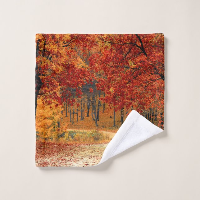 autumn in the forest wash cloth (Wash Cloth)