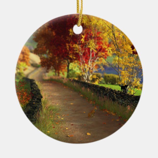 Autumn in the Glen Ornament (Front)