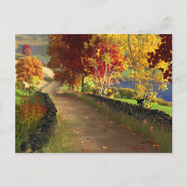 Autumn in the Glen Postcard (Front)