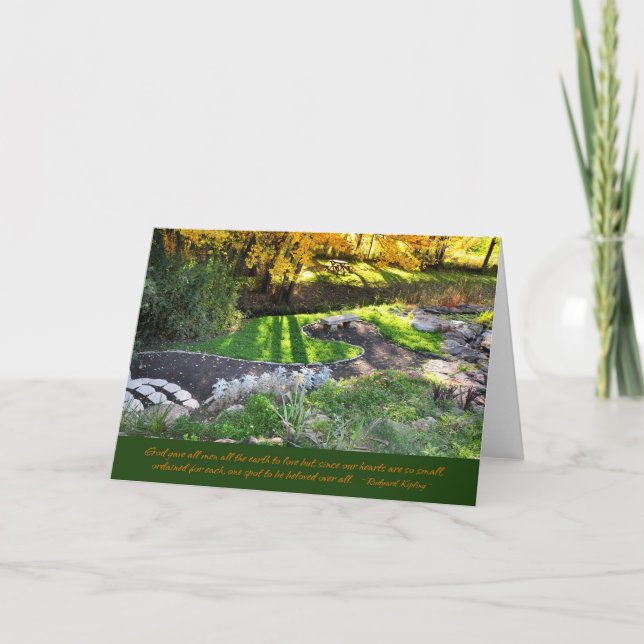 Autumn in the Grove Card (Front)