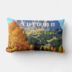 Autumn in the Italian Alps  Lumbar Cushion