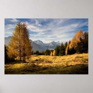 Autumn in the Mountains Poster