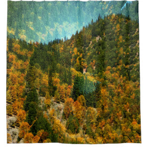 Autumn in the mountains...... shower curtain