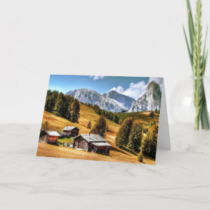 Autumn in the Old Mountain Village   Card