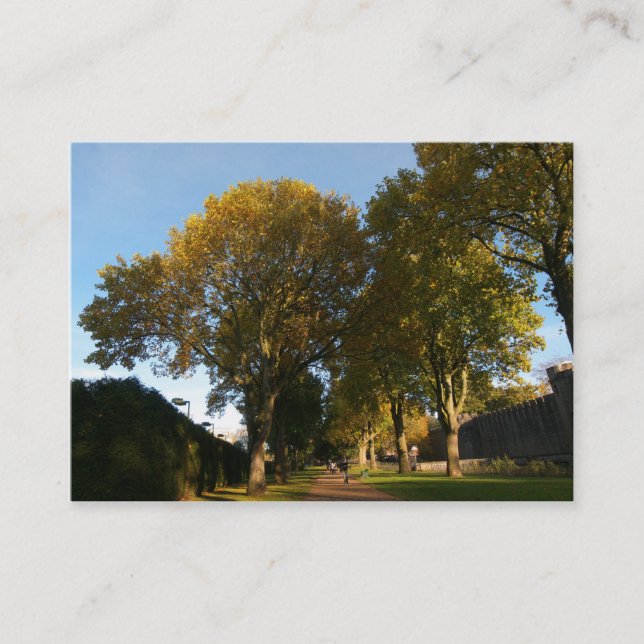 Autumn in the Park Business Card (Front)