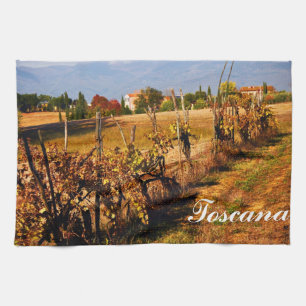 Autumn in Tuscany Tea Towel