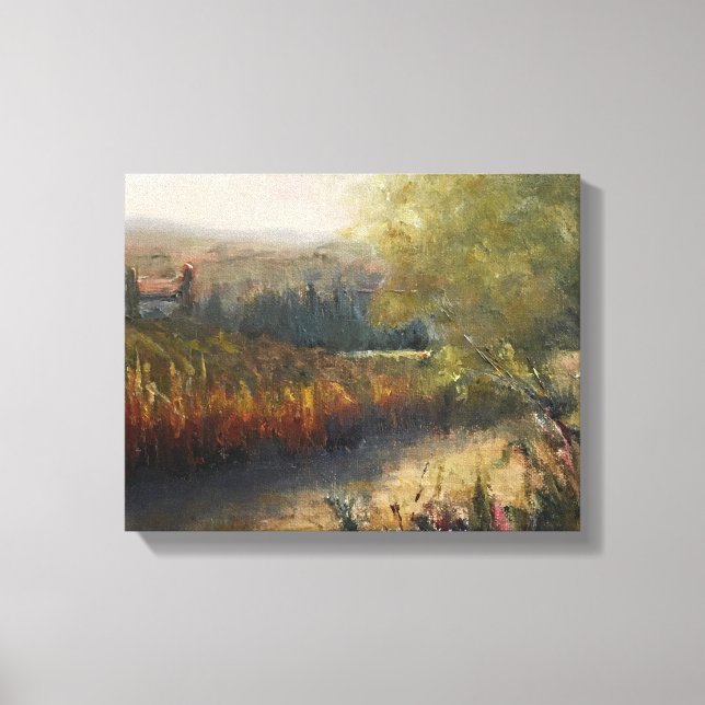 Autumn in Umbria Original Artwork  Canvas Print (Front)