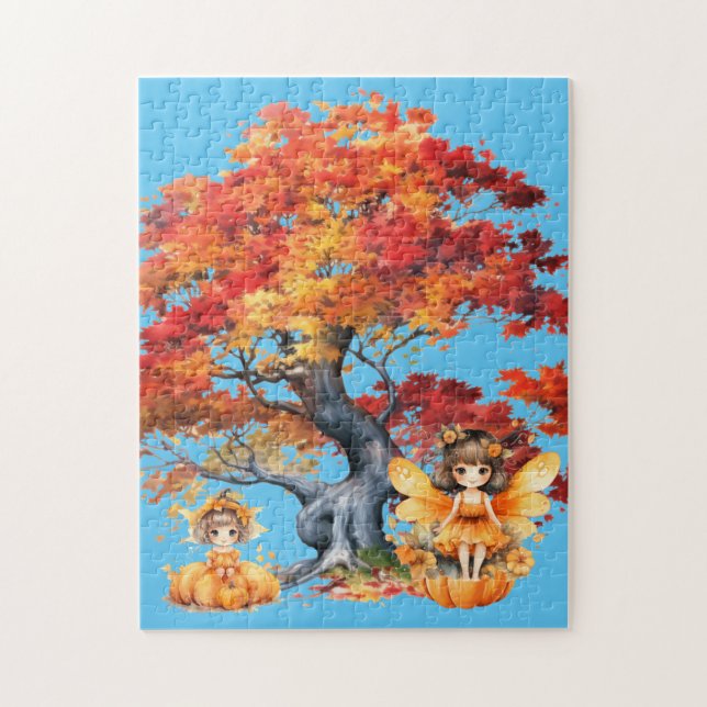 Autumn is a fun time jigsaw puzzle (Vertical)