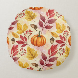 Autumn is Calling Round Cushion