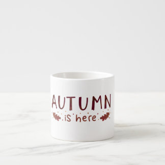 Autumn Is Here Leaves Minimalist Fall Mug