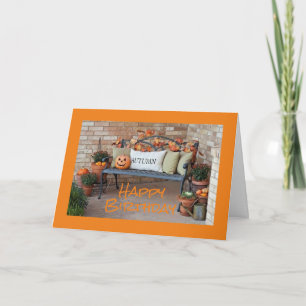 AUTUMN IS IN THE AIR **AUTUMN BIRTHDAY WISHES** CARD
