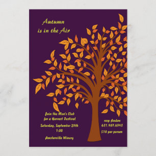 Autumn is in the Air Invitation
