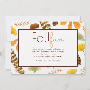 Autumn Is In The Air Invitation