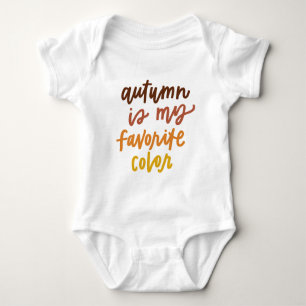"Autumn Is My Favourite Colour" Baby Bodysuit