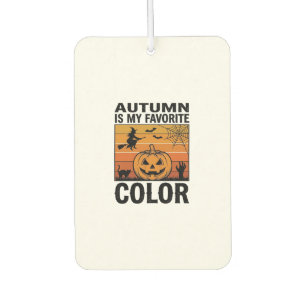 Autumn Is My Favourite Colour Halloween Pumpkin De Car Air Freshener