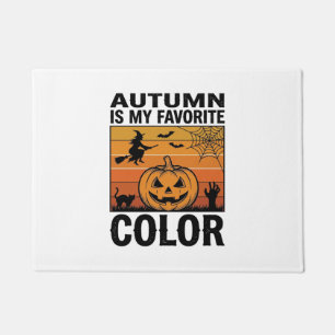 Autumn Is My Favourite Colour Halloween Pumpkin De Doormat