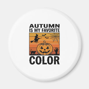 Autumn Is My Favourite Colour Halloween Pumpkin De Magnet