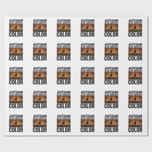 Autumn Is My Favourite Colour Halloween Witch Desi Wrapping Paper