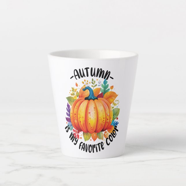 Autumn Is My Favourite Colour Latte Mug (Front)