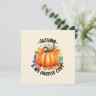 Autumn Is My Favourite Colour – Pumpkin and Leaves