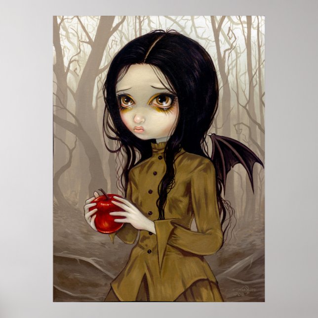 Autumn is My Last Chance gothic fairy Art Print (Front)