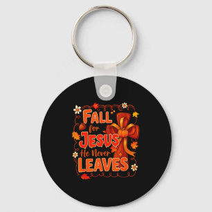 Autumn Jesus My Favourite Season Fall Christian Th Key Ring