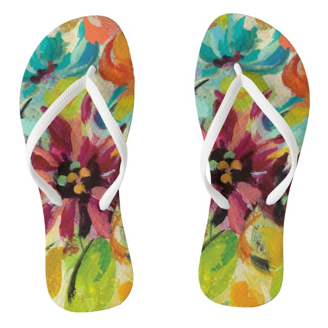 Autumn Joy Flowers Jandals (Footbed)