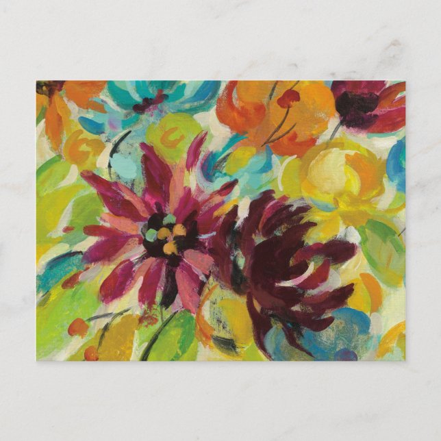 Autumn Joy Flowers Postcard (Front)