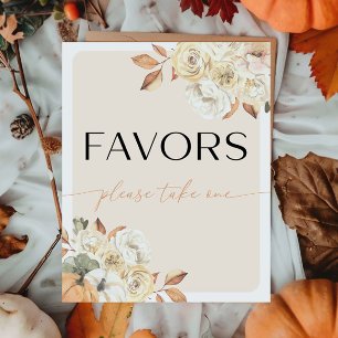 Autumn Kids Birthday Favours Sign