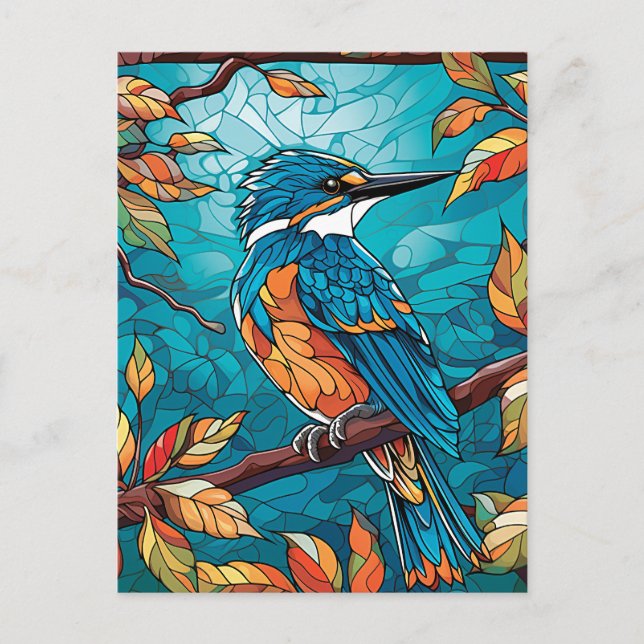 Autumn Kingfisher Postcard (Front)