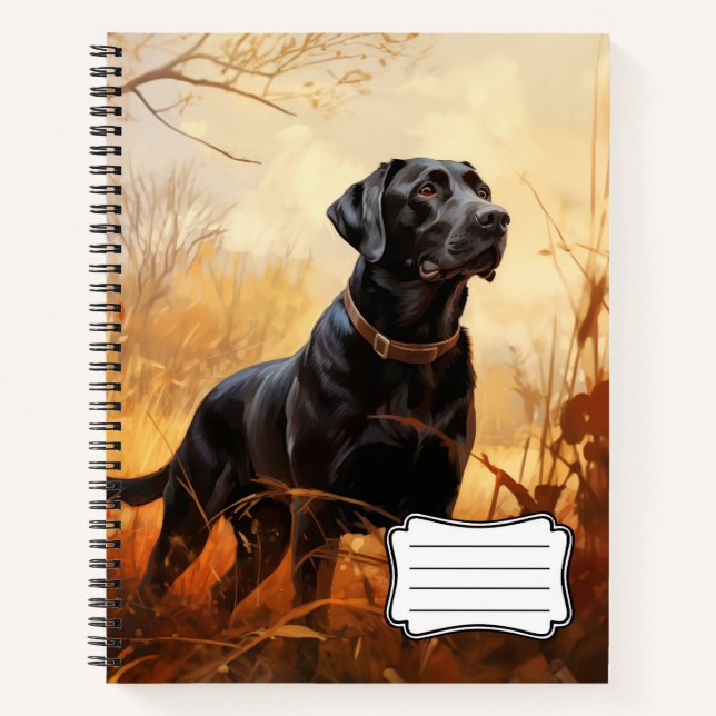 Autumn Labrador retriever Notebook (Front)
