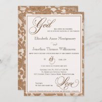 Autumn Lace God is Love Christian Wedding