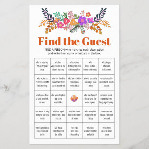 Autumn Ladies Church Find the Guest Game Flyer