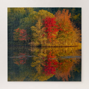 Autumn Lake and Trees Puzzle