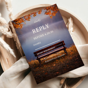 Autumn Lake Bench Response