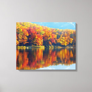 Autumn Lake Canvas Print