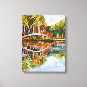 Autumn Lake Canvas Print