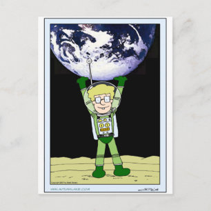 Autumn Lake "LUNAR TOURIST" Postcard