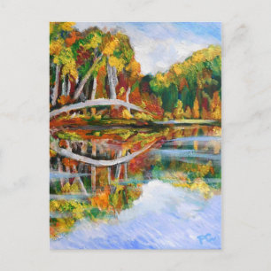 Autumn Lake Postcard