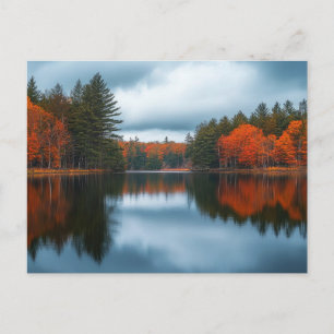 Autumn Lake Postcard