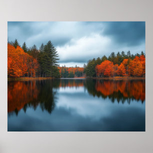 Autumn Lake Poster