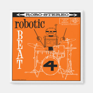 Autumn Lake "ROBOTIC BEAT LP" Magnet