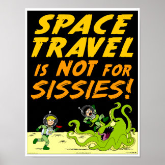 Autumn Lake "SPACE TRAVEL" Poster