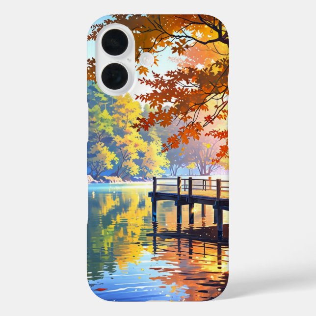Autumn Lakeside Serenity Case-Mate iPhone Case (Back)