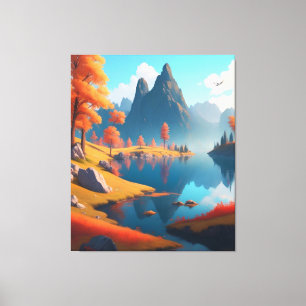 Autumn Landscape Art     Canvas Print