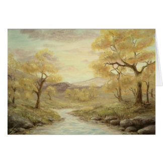 Autumn Landscape Blank Card