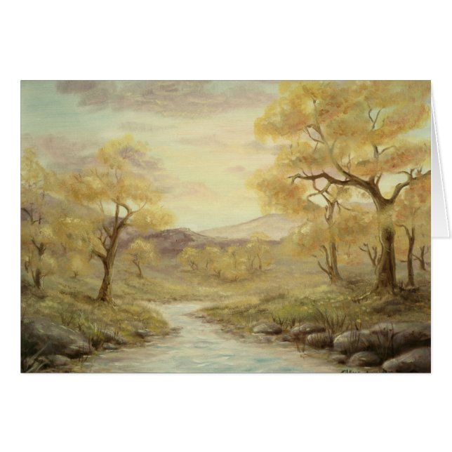 Autumn Landscape Blank Card (Front Horizontal)