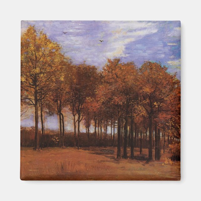 Autumn Landscape by Vincent van Gogh Magnet (Front)