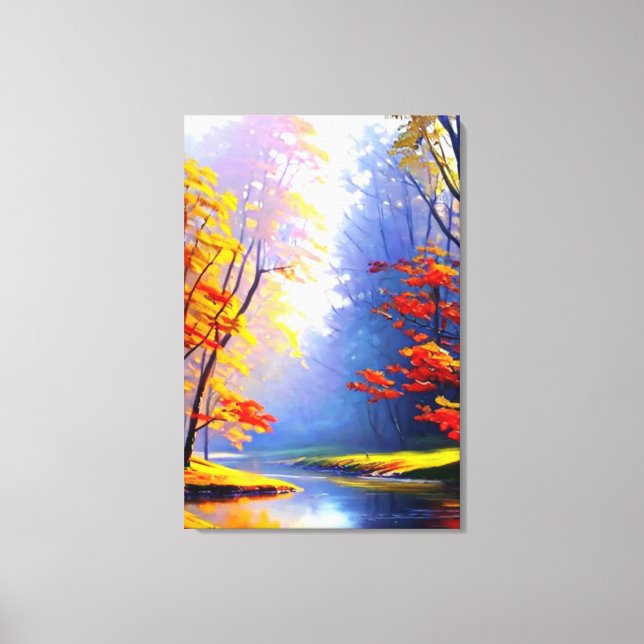 Autumn Landscape Canvas Print (Front)