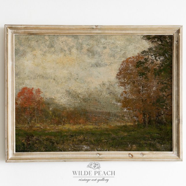 Autumn Landscape Fall Trees Vintage Painting Poster (Creator Uploaded)